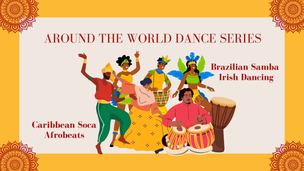 Around the World Dance Series to Live Drumming with Diandra Jones & Hollow Moon.  In-person & Online